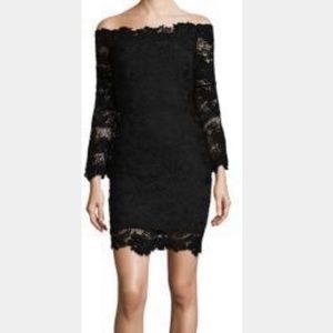 Design Lab black sheath lace dress size small(NWT)